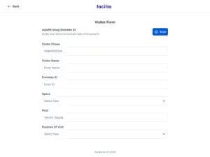 Facilio Visitor Kiosk screenshot 4