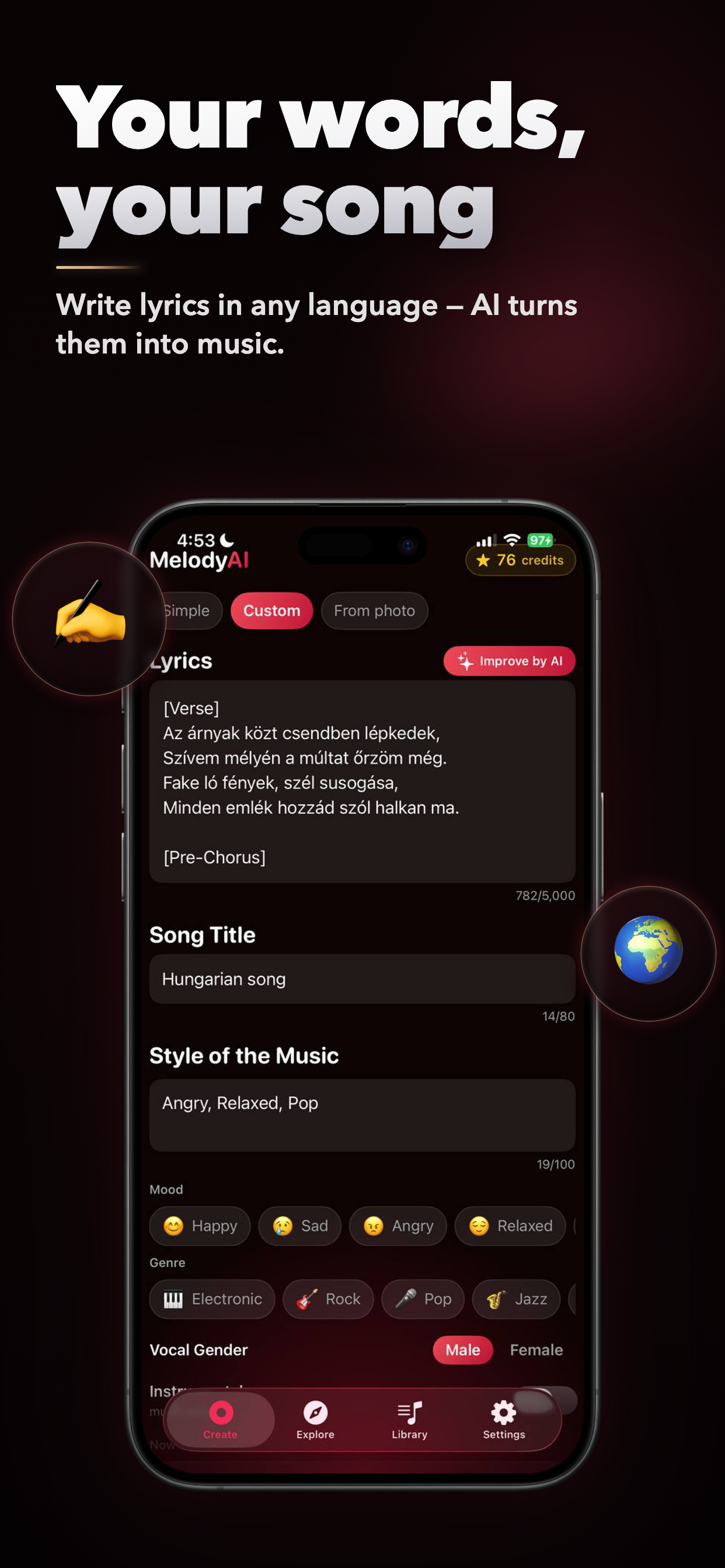 MelodyAI:AI Song & Music Maker screenshot 4