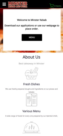 Minster Kebab Pizza House iPhone screenshot