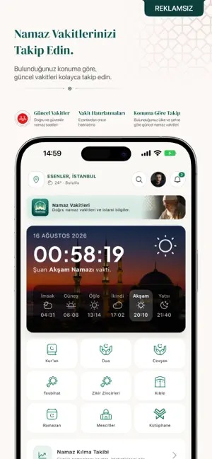 Bi Namaz Vakti Pro: Ezan Vakti screenshot 1