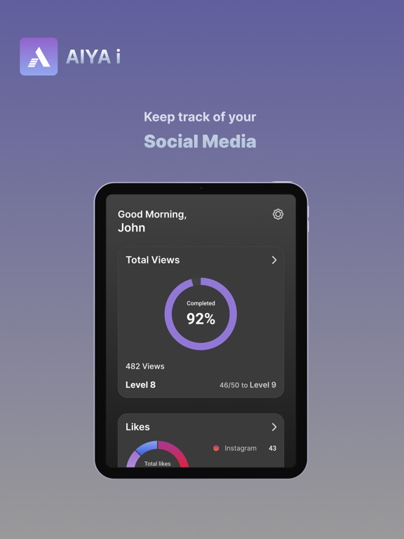 AIYA i iPad screenshot 1 - Social Networking app