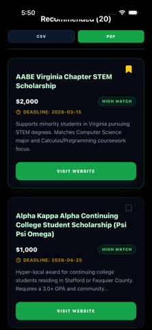 HiddenGem Scholarships Screenshot 6 of 10