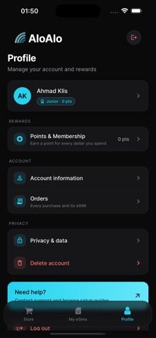 AloAlo eSIM Screenshot 3 of 4