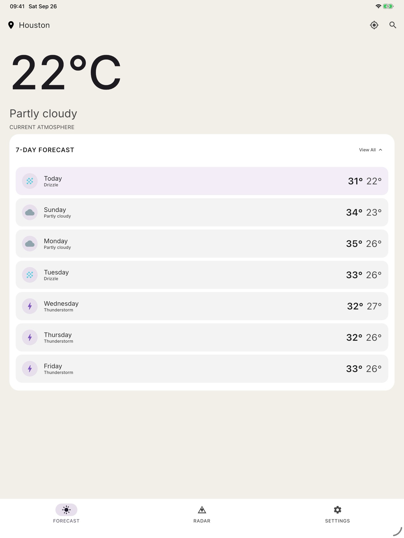 Screenshot 5 of WeatherOn: Forecast & Radar