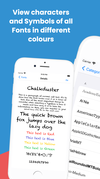Screenshot #1 pour Font Viewer Typeface Font Book