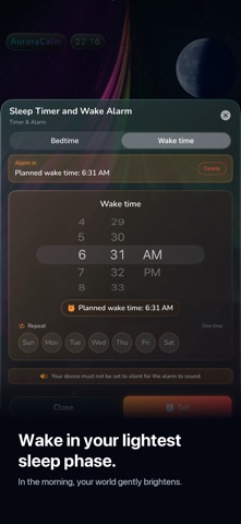 AuroraCalm: Sleep & Relax iPhone screenshot