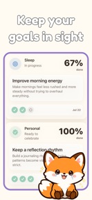 Foxy: Self-Care Journal screenshot
