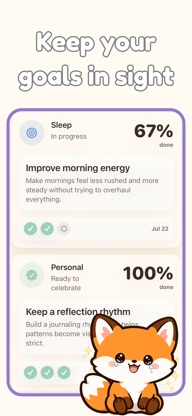 Foxy: Self-Care Journal screenshot 5