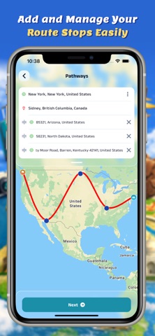 TravelMotion: Journey Animator iPhone screenshot