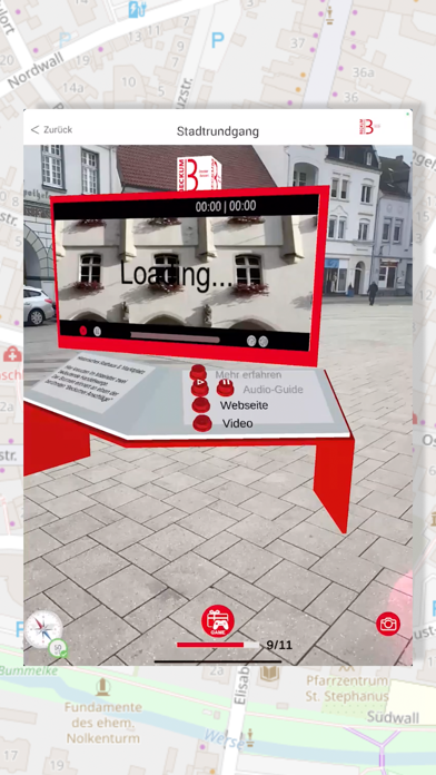 Beckum AR Stadtführung Screenshot