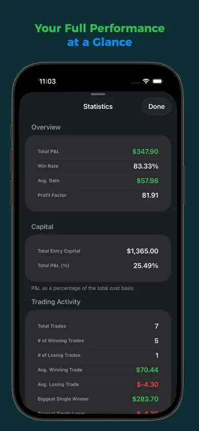 Options Log screenshot 2