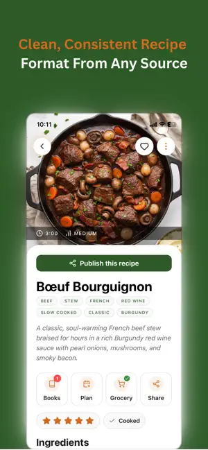 EZdish: Recipe Keeper & AI screenshot 3
