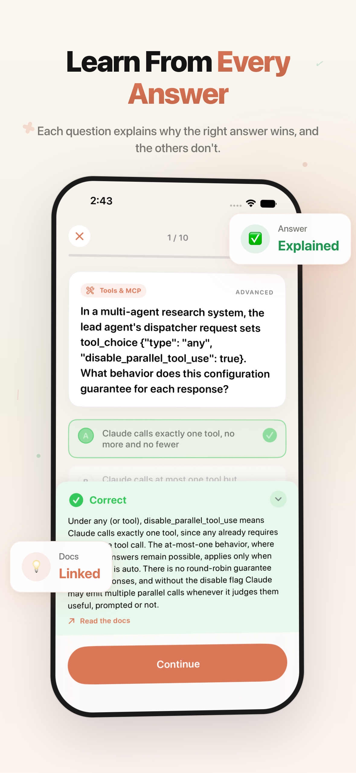Cert Exam Prep for Claude Code screenshot 2