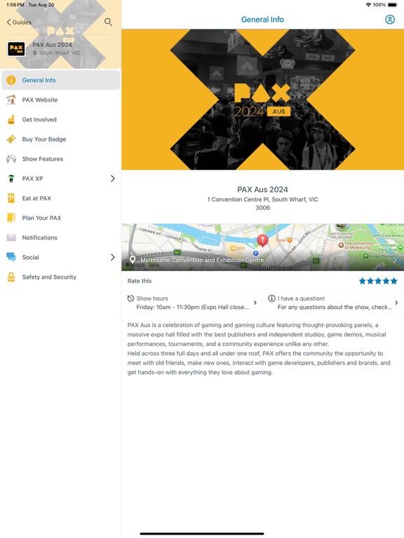 PAX Aus App