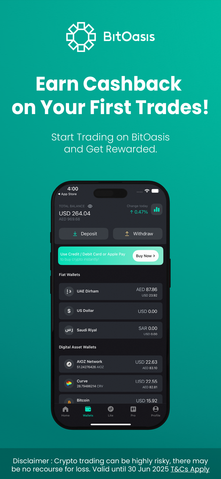 BitOasis: Buy Bitcoin & Crypto screenshot 2