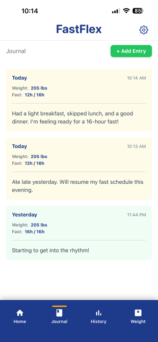 FastFlex Fasting Tracker Screenshot 8 of 10