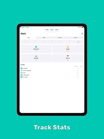 Habit Breaker: Quit Tracker iPad screenshot