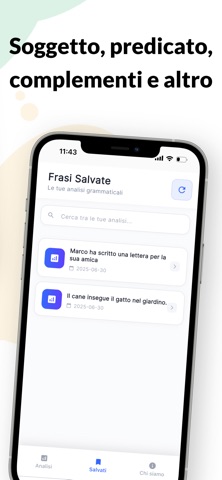 Analisi logica IA iPhone screenshot
