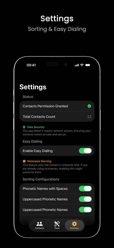 《SortMyContacts》App screenshot 4
