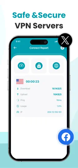 Capture d'écran de Sure VPN sur iPhone 3
