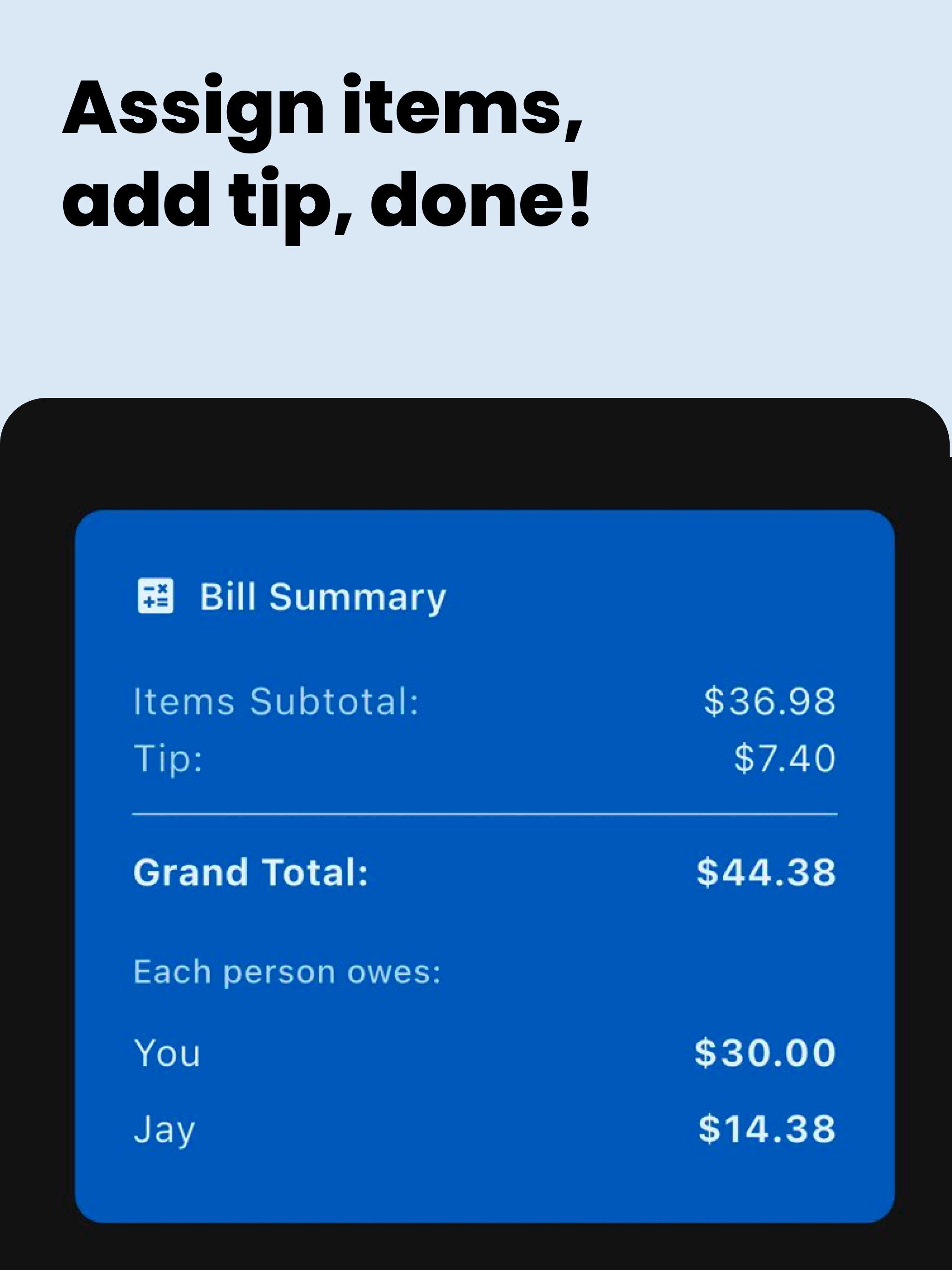 Split: AI bill splitter screenshot 6
