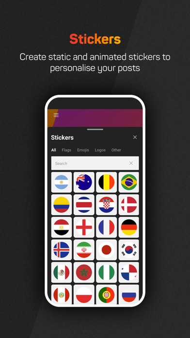 Opta Graphics Mobile Screenshot