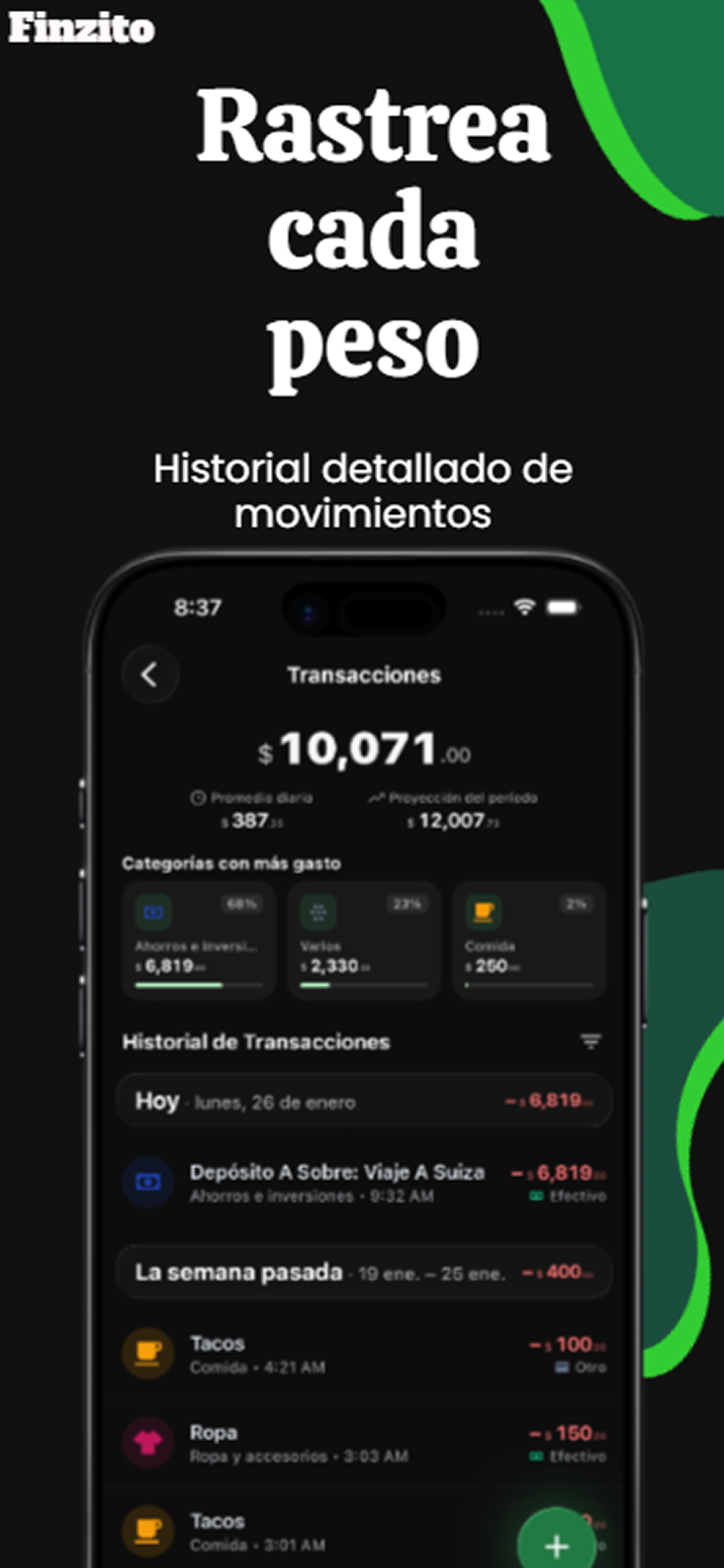 Finzito: Finanzas con IA screenshot 4