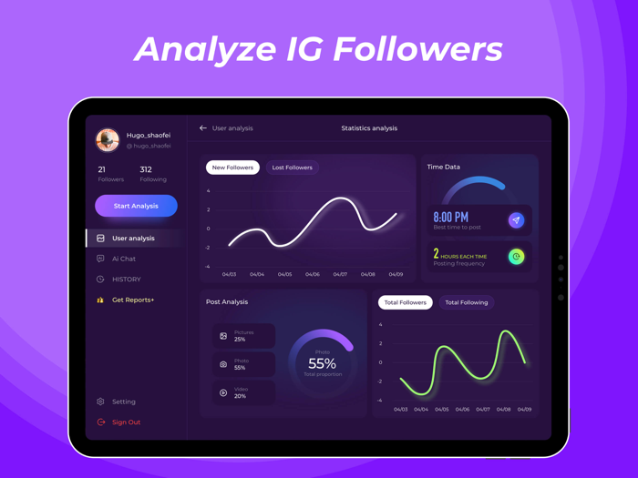 xFollower IG粉絲分析器