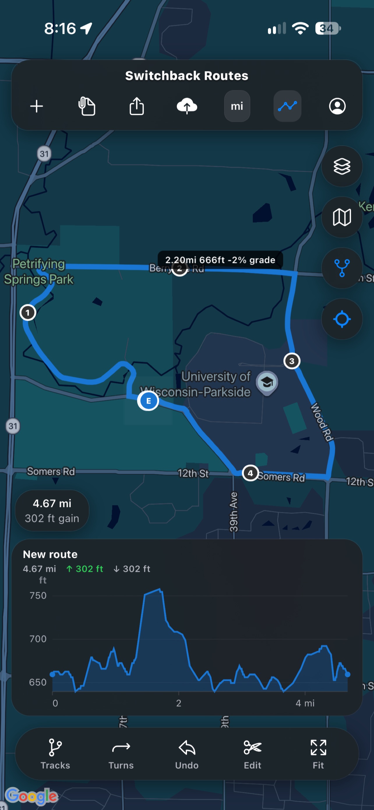 Screenshot 2 of Switchback Routes