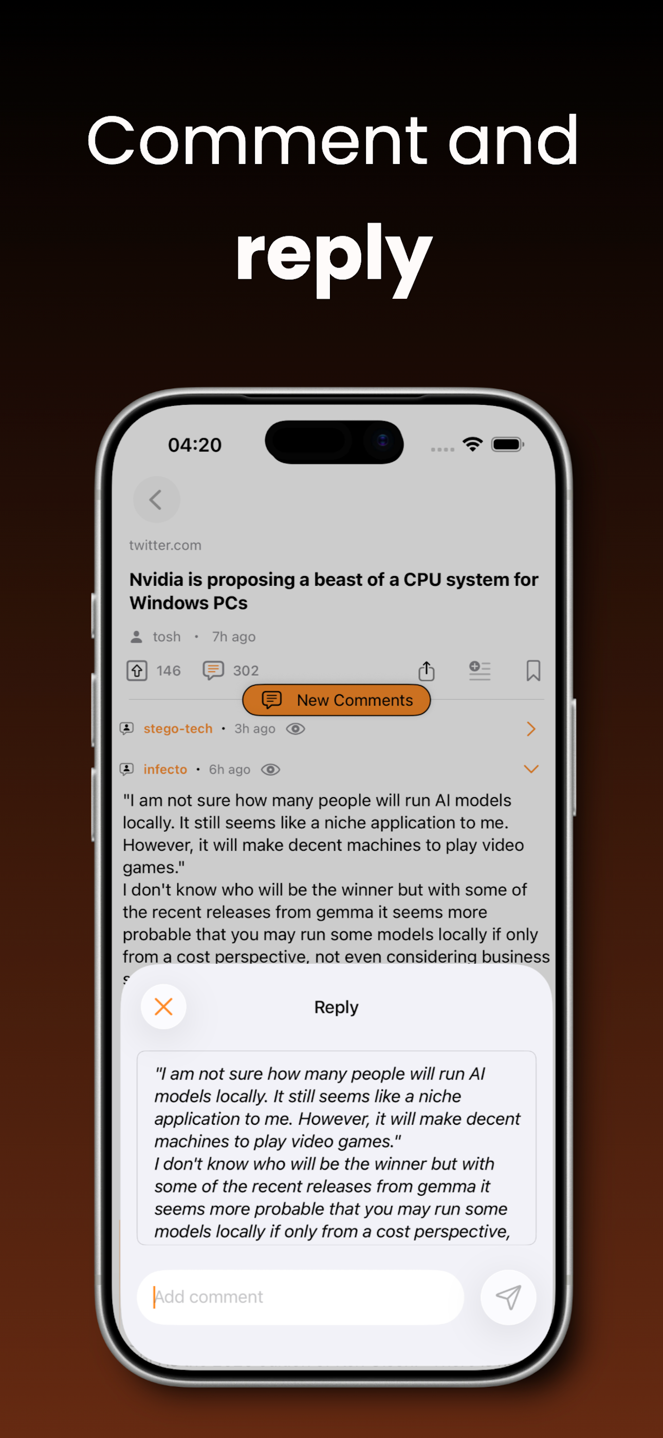 HackerNows: Hacker News Reader