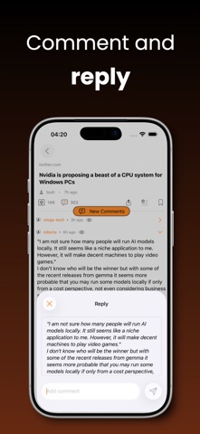 HackerNows: Hacker News Reader Screenshot 6 of 8