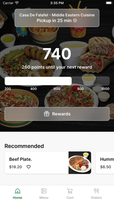 Casa de Falafel iPhone screenshot 1 - Food & Drink app