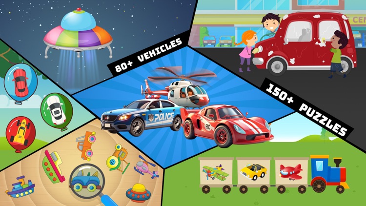 Car games and puzzles for kids screenshot-0