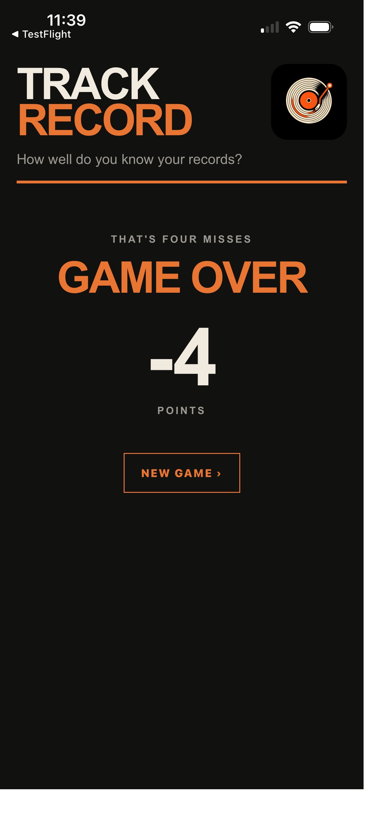 Screenshot 3 of Track Record Music Trivia