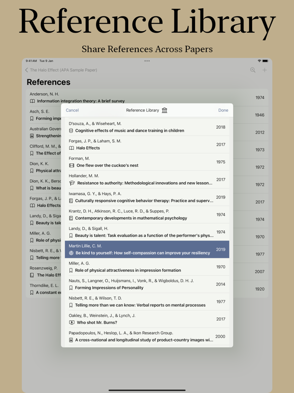 Citer: Paper Format & Citation iPad screenshot
