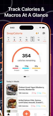 SnapCalorie AI Calorie Counter iPhone screenshot