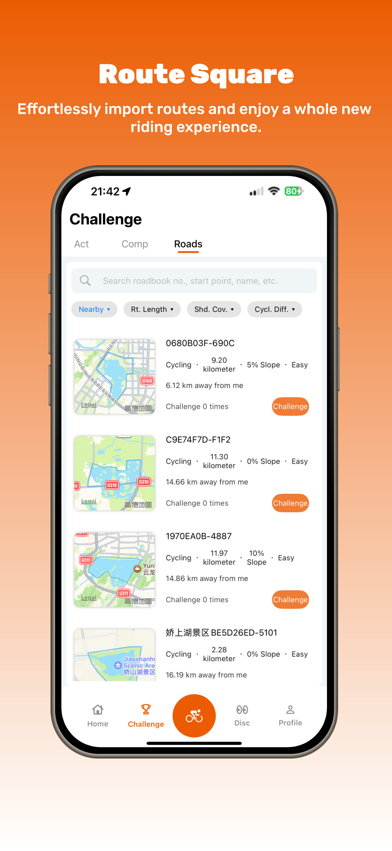 Model Cycling: Route Planner