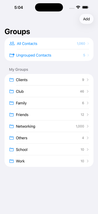 Contact GroupQ- Group Manager Screenshot 1 of 6