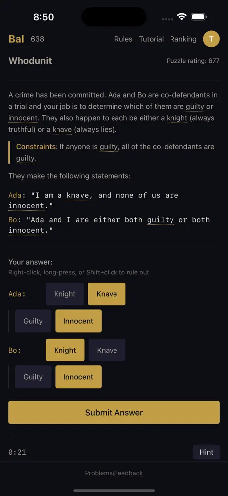 Bal - Logic Puzzles screenshot 2