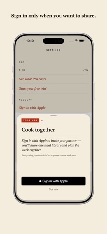 FamilyPlate: Dinner Planner iPhone screenshot