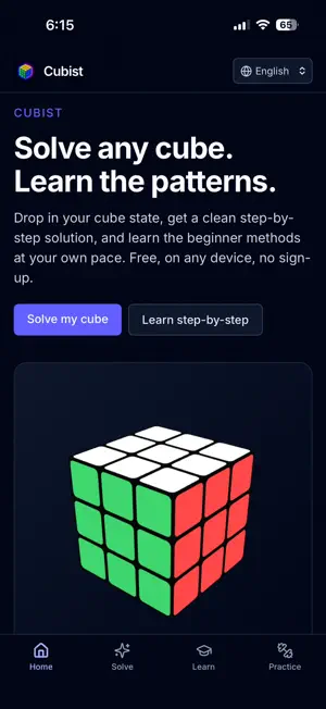 Cubist – Rubik's Cube Solver screenshot 1