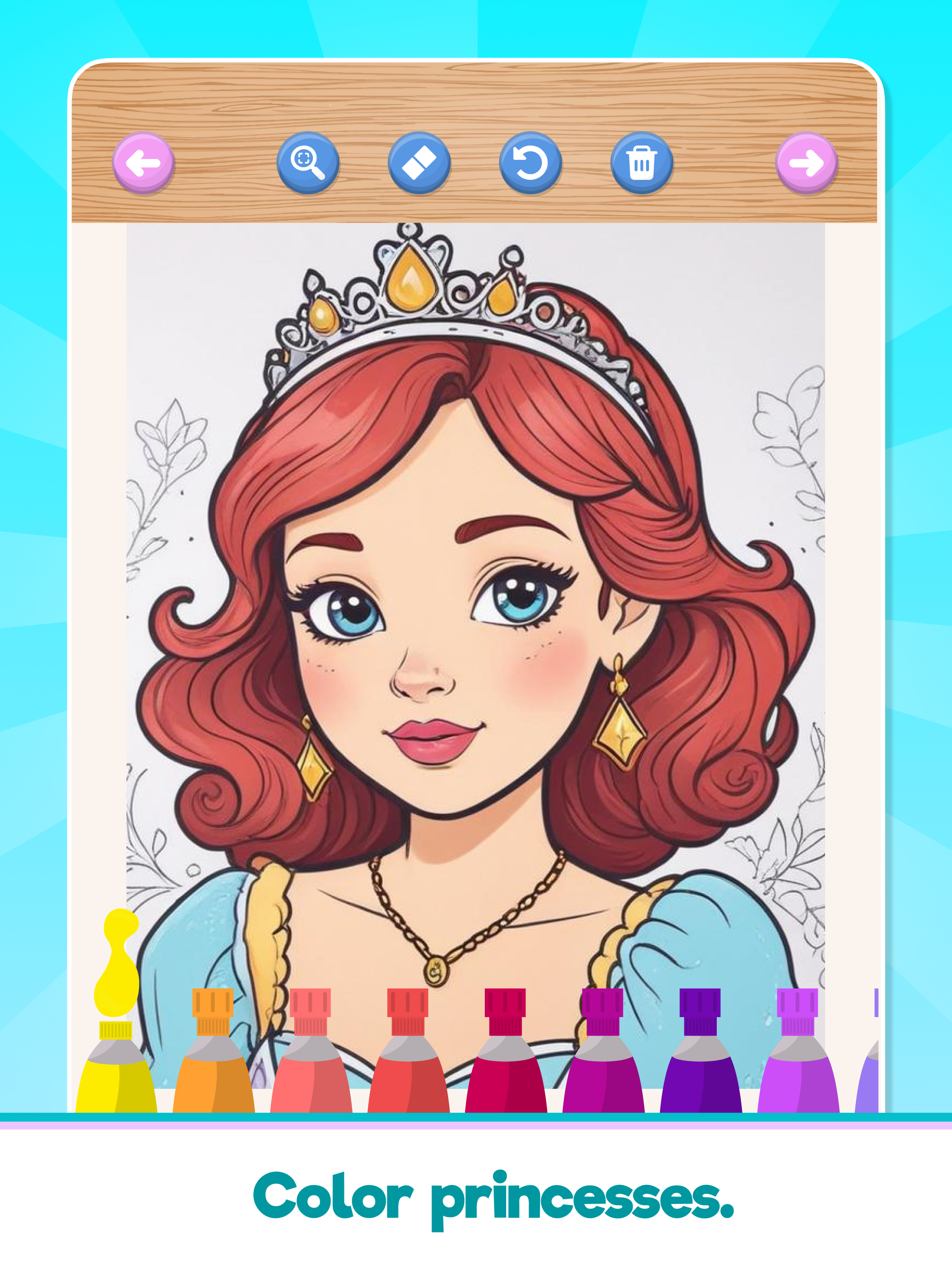 Princess color fairy drawing screenshot 7