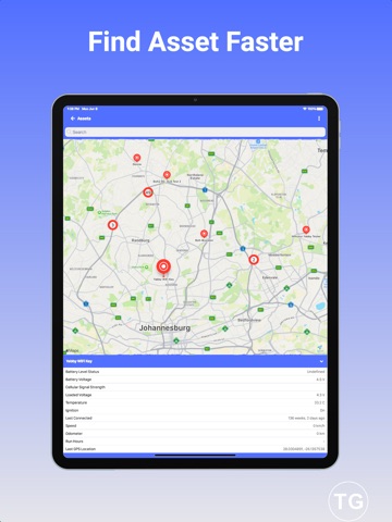 TG Tracking iPad screenshot