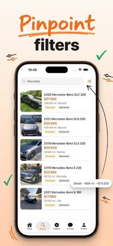 Cars4You: AI Used Car Finder iPhone screenshot