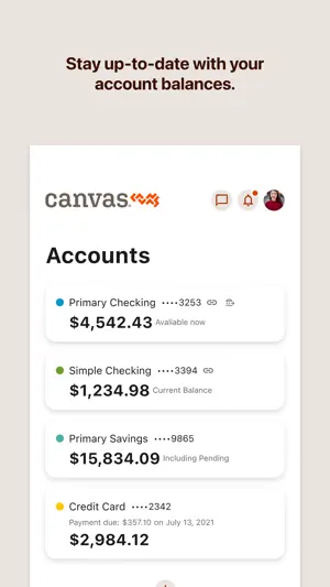 Canvas Credit Union screenshot 2