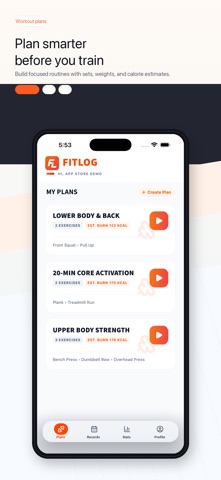 FitLog by FingerWave screenshot