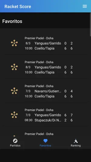 Racket Score screenshot 2