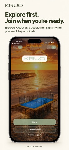 KRUO iPhone screenshot 1