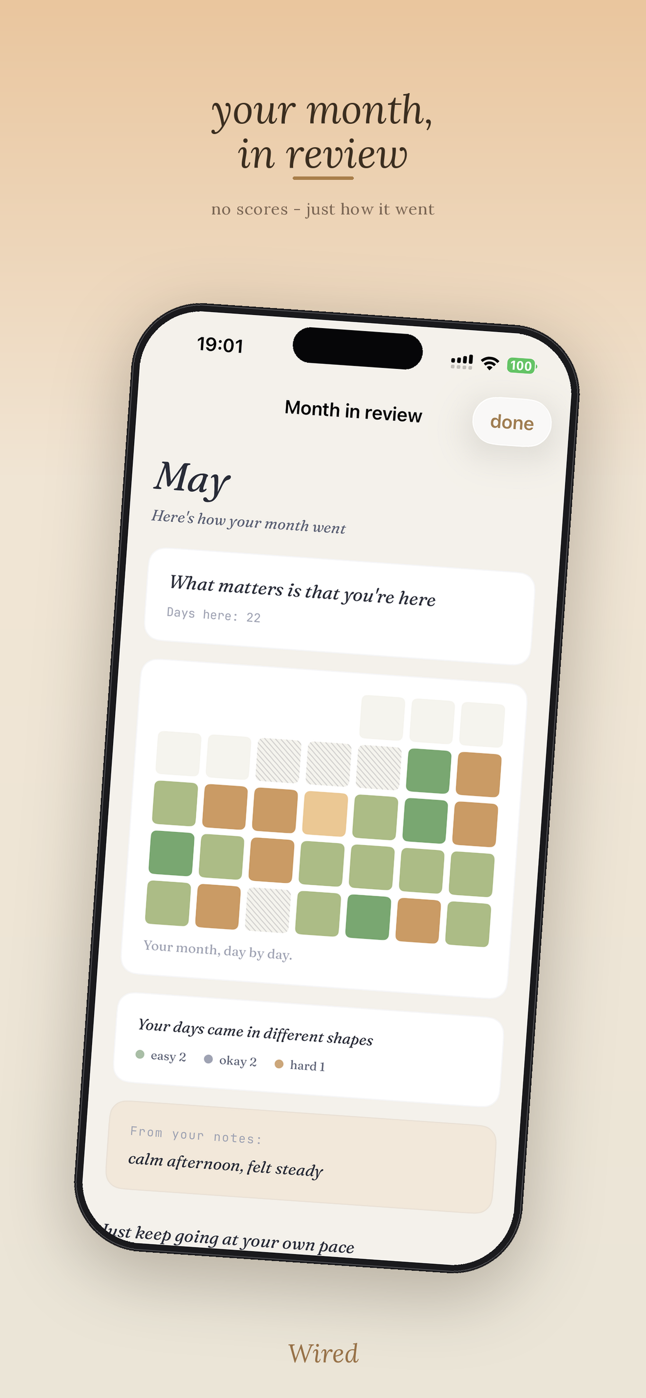 Wired: Gentle Habit Tracker