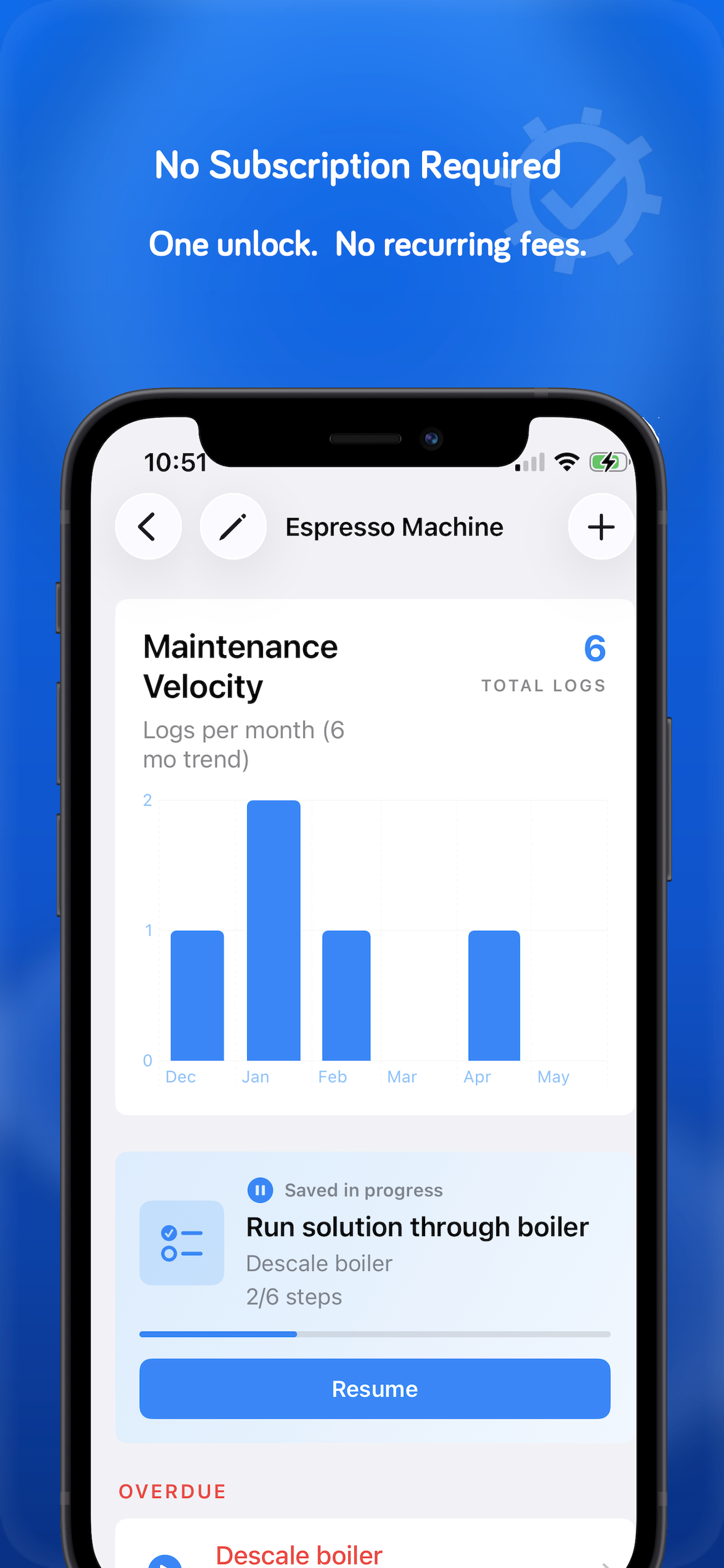 Cadence Maintenance Log screenshot 5